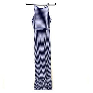 Navy and white stripe Maxi dress